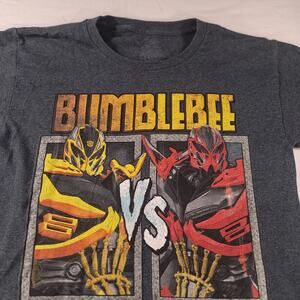 Transformers Bumblebee vs Stinger Short Sleeve T-Shirt Youth Boys Size L Gray